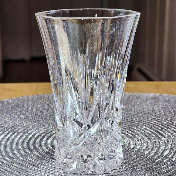 Vintage Led Cut‎ Crystal Bud Vase 5x3 Inch - Picture 1 of 16